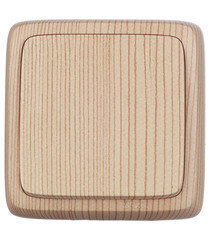 Выключатель Hegel Alfa одноклавишный накладной сосна (ВА10-113-02) - фото 1