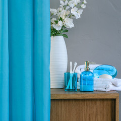 Дозатор для мыла Moroshka Bright Colors настольный стекло бирюзовый (917-308-02) - фото 3