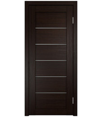 Дверь межкомнатная Vision 700х2000 мм ПВХ венге со стеклом с замком и петлями - фото 3