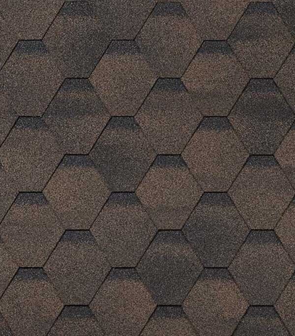 Изображение товара Гибкая черепица Шинглас Финская Соната коричневая 3 м2 для кровли, долговечное покрытие