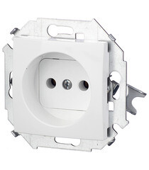 Розетка Simon 15 встраиваемая белая (1591431-030) - фото 3