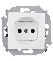Розетка Simon 15 встраиваемая белая (1591431-030) - фото 1