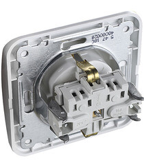 Розетка Makel Mimoza встраиваемая белая со шторками (12058) - фото 2