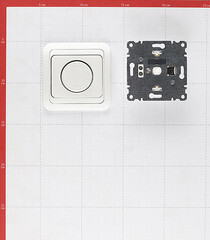 Диммер Makel Mimoza одноклавишный встраиваемый белый (12011) - фото 2