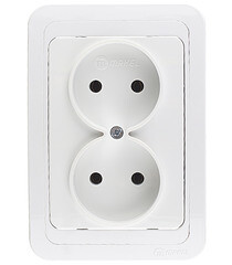 Изображение товара Розетка Makel Mimoza встраиваемая белая (12017)