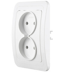 Розетка Makel Mimoza встраиваемая белая (12017) - фото 2