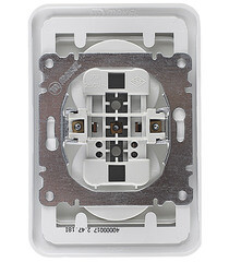 Розетка Makel Mimoza встраиваемая белая (12017) - фото 3