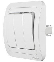 Выключатель Makel Mimoza трехклавишный встраиваемый белый (12091) - фото 5