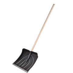 Лопата снегоуборочная 380х365 мм деревянный черенок