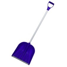 Лопата снеговая пластмассовая 410х460 мм с планкой