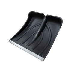 Лопата снегоуборочная 380х365 мм с планкой без черенка