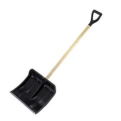 Лопата снегоуборочная Богатырь 500х400 мм деревянный черенок