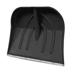 Лопата снегоуборочная 500х382 мм с планкой без черенка