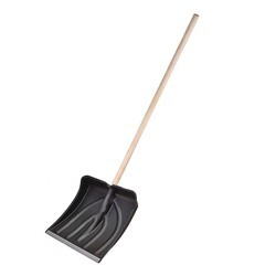 Лопата снегоуборочная 350х350 мм деревянный черенок