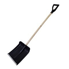Лопата снегоуборочная 350х350 мм деревянный черенок