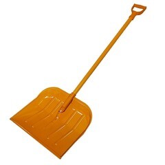 Лопата снегоуборочная поликарбонатная Хаски 460х400 мм алюминиевый черенок