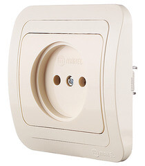 Розетка Makel Mimoza встраиваемая бежевая керамика (25002) - фото 2