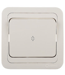 Изображение товара Переключатель Makel Mimoza одноклавишный встраиваемый бежевый (25005)