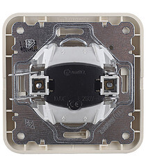 Переключатель Makel Mimoza одноклавишный встраиваемый бежевый с подсветкой (25025) - фото 4