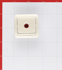 Розетка телевизионная Makel Mimoza встраиваемая бежевая (25027) - фото 3