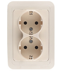 Изображение товара Розетка Makel Mimoza встраиваемая бежевая (25082)