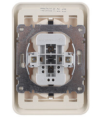 Розетка Makel Mimoza встраиваемая бежевая (25082) - фото 3