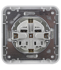 Розетка Makel Mimoza встраиваемая белая (12028) - фото 4