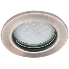 Светильник встраиваемый Ecola Light DL90 MR16, GU5.3, плоский, 30x80 мм черненая медь