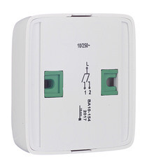 Выключатель Hegel Alfa двухклавишный накладной белый с подсветкой (ВА10-154) - фото 3