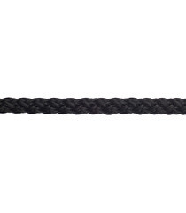 Шнур вязаный полипропиленовый 8 прядей черный d5 мм