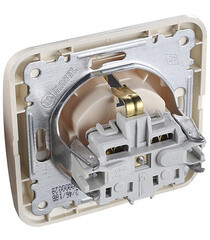 Розетка Makel Mimoza встраиваемая бежевая (25028) - фото 2