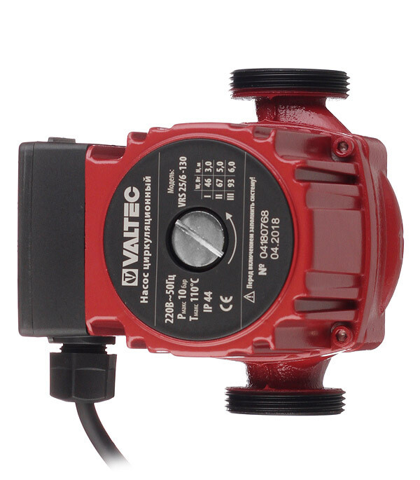 Изображение товара Циркуляционный насос Valtec DN25 25-60 для систем отопления, 6 м напора