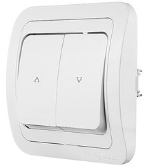 Кнопка управления жалюзи Makel Mimoza встраиваемая белая (12041) - фото 4