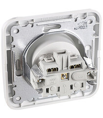 Розетка Makel Mimoza встраиваемая белая UPS со шторками (12053) - фото 2