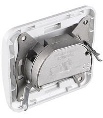 Розетка телевизионная Makel Mimoza встраиваемая белая (12098) - фото 4