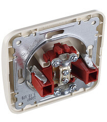 Розетка телевизионная Makel Mimoza встраиваемая бежевая (25007) - фото 5