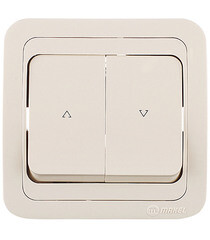 Изображение товара Кнопка управления жалюзи Makel Mimoza встраиваемая бежевая (25041)