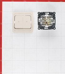 Кнопка управления жалюзи Makel Mimoza встраиваемая бежевая (25041) - фото 3