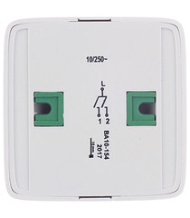 Выключатель Hegel Alfa двухклавишный накладной белый с подсветкой (ВА10-154) - фото 2