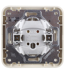 Кнопка управления жалюзи Makel Mimoza встраиваемая бежевая (25041) - фото 5