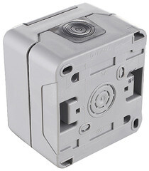 Розетка Makel накладная серая с крышкой (36064099) - фото 5