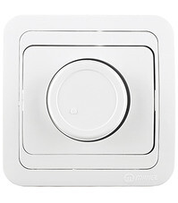 Диммер Makel Mimoza одноклавишный встраиваемый белый (12093)
