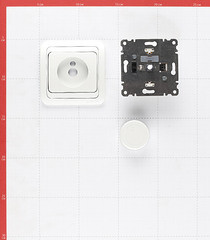 Диммер Makel Mimoza одноклавишный встраиваемый белый (12093) - фото 2