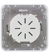 Диммер Makel Mimoza одноклавишный встраиваемый белый (12093) - фото 3