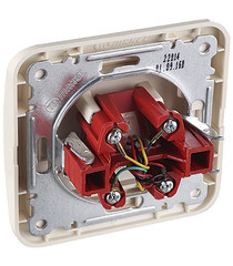 Розетка телефонная Makel Mimoza встраиваемая бежевая RJ11 (25014) - фото 3