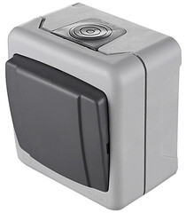 Выключатель Makel одноклавишный накладной серый с быстрозажимными контактами (36064101) - фото 5