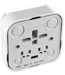 Розетка Makel Siva Ustu накладная белая (45102) - фото 3