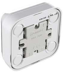 Выключатель Makel Siva Ustu двухклавишный накладной белый (45103) - фото 2