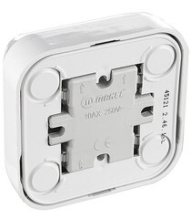 Выключатель Makel Siva Ustu одноклавишный накладной белый с подсветкой (45121) - фото 4