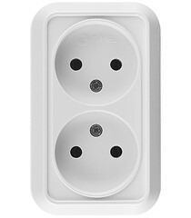 Изображение товара Розетка Makel Siva Ustu накладная белая (45117)